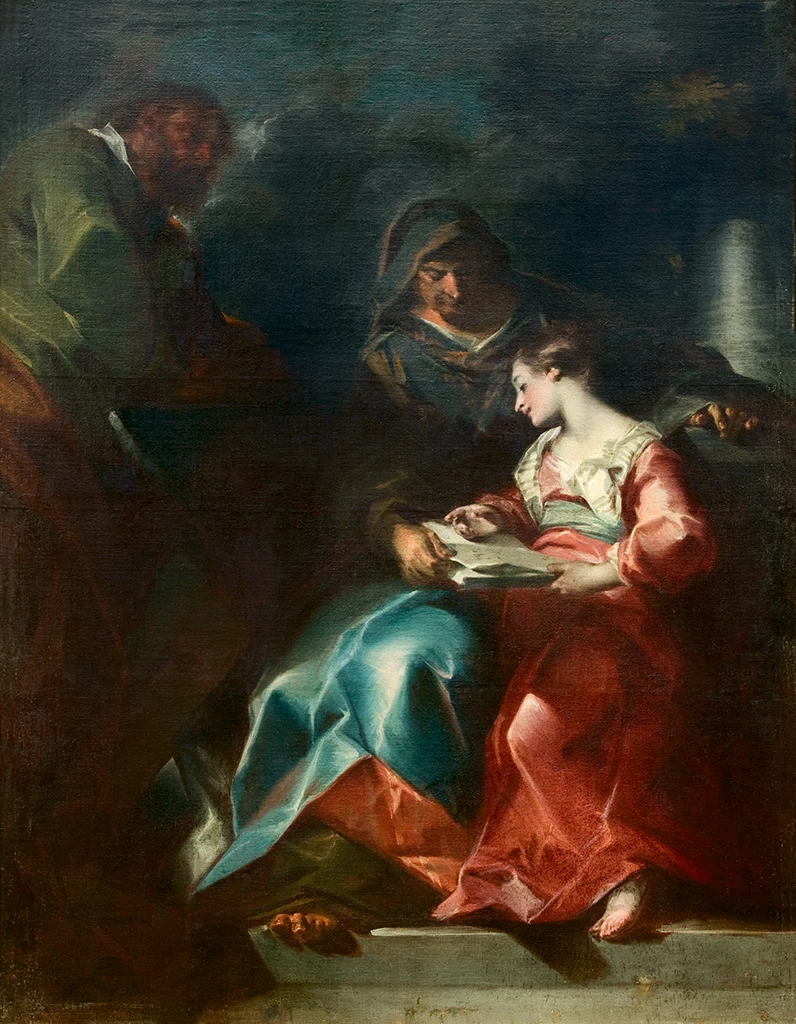Educazione della Vergine - Giuseppe Bazzani, Castel Goffredo, Oratorio di S. Anna